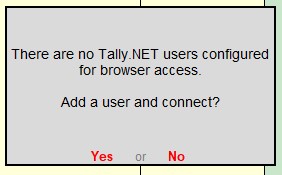 TALLY.NET users Configured 