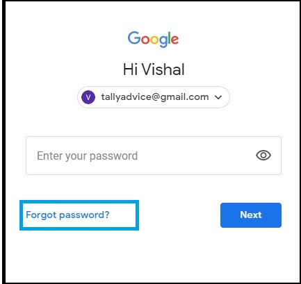 gmail password recover 