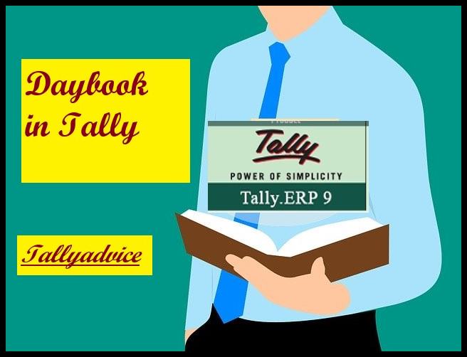 What is daybook in Tally