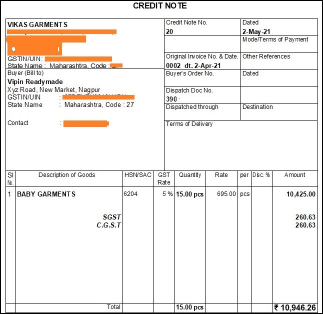 Credit Note Kya Hai In Hindi Credit Note Entry In Tally Prime Hindi