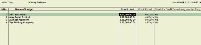 How to create ledger in tally ledger defination in tally